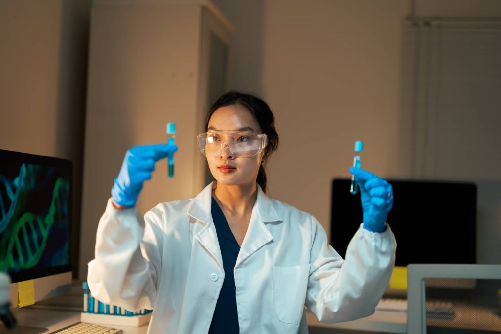 scientist-analyzing-genetic-material-in-a-research